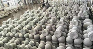 芝麻白圆球 石球 挡车球