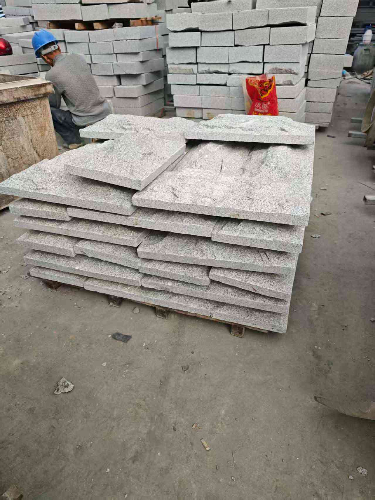 芝麻白蘑菇石，自然面